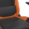 vidaXL Gaming Chair Black and Orange Faux leather, metal, plywood, foam