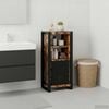 vidaXL Bathroom Cabinet Brown 15.7" x 11.8" x 35.4" Solid Reclaim wood