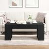vidaXL Coffee Table Black Oak 40.16 x 21.65 x 16.54 in Engineered Wood