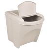 vidaXL Stackable Garbage Bin Boxes 3 pcs White 19.8 gal Polypropylene