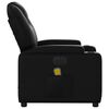 vidaXL Electric Massage Recliner Chair Black Faux leather, metal, plywood
