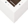 vidaXL Garden Planter White Solid pine wood 19.7 x 19.7 x 28.5 in