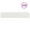 vidaXL Lawn Edgings 30 pcs White 7.9x40.6" Cold-rolled Steel
