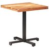 vidaXL Bistro Table Natural Acacia Wood, Black Solid Acacia wood, Iron