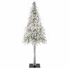 vidaXL Christmas Tree with 150 LEDs White 59.1" PE and Steel