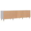 vidaXL TV Cabinet Grey Sonoma Engineered Wood, Iron Large TV Cabinet