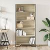 vidaXL Book Cabinet Sonoma Oak Engineered wood Tall Book Cabinet