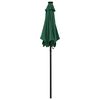 vidaXL Garden Umbrella Green and dark grey Polyester, Aluminum