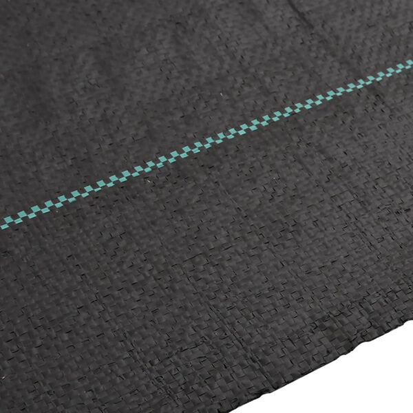 vidaXL Weed Membrane Black 100% Polypropylene (PP) 2 x 50 m