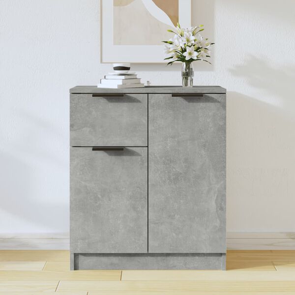 vidaXL Sideboard Concrete Gray 23.6"x11.8"x27.6" Engineered Wood