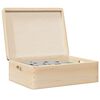 vidaXL Wooden Box Natural Solid pine wood (unfinished) Medium Durable