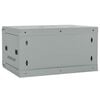 vidaXL Network Cabinet Grey 23.62 x 17.72 x 13.78 in Steel