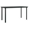 vidaXL Garden Dining Set Black