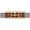 vidaXL TV Cabinet Natural brown and black