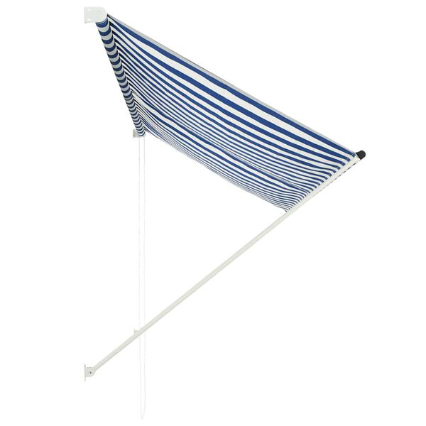 vidaXL Awning Blue and White