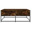 vidaXL Coffee Table Smoked Oak Engineered wood, metal