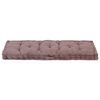 vidaXL Pallet Cushion Taupe Cotton 47.2 x 15.7 x 2.8 in