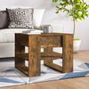 vidaXL Coffee Table Smoked Oak Engineered Wood Medium Coffee Table