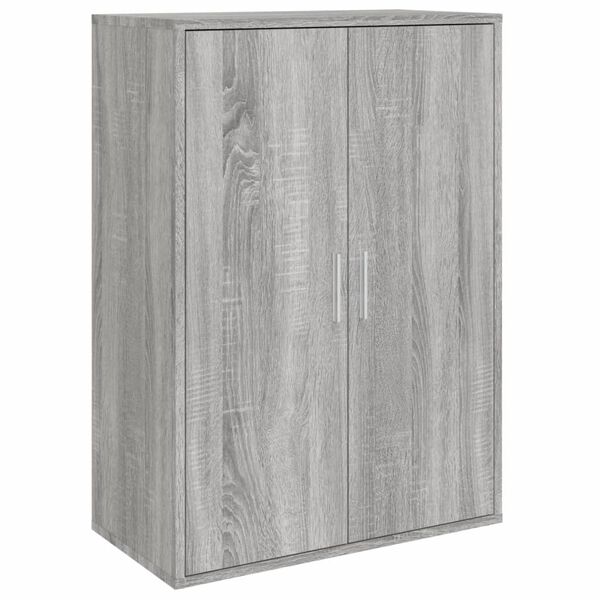 vidaXL Grey Sonoma Sideboard Engineered Wood Medium Stylish Sideboard