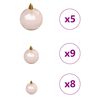 vidaXL Artificial Christmas Tree with 150 LEDs White 59.06 in