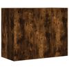 vidaXL Wall Cabinet Smoked Oak Engineered Wood 29.5x13.8x23.6 in