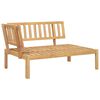 vidaXL Pallet Sofa Set Natural acacia wood Solid acacia wood Large