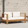 vidaXL Garden Sofa Teak look and cream