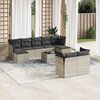 vidaXL Garden Sofa Set Light Grey, Dark Grey