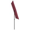 vidaXL Garden Parasol Bordeaux Red Polyester, Aluminum 78.7 x 59.1 in