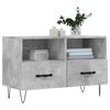 vidaXL TV Cabinet Concrete Gray Engineered Wood 31.5 x 14.2 x 19.7 in