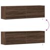 vidaXL TV Wall Cabinet Brown Oak Engineered Wood