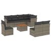 vidaXL Garden Sofa Set Grey