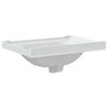 vidaXL Bathroom Sink White 24.0x18.9x9.1" Rectangular Ceramic