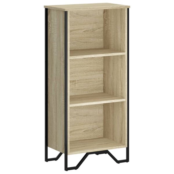 vidaXL Bookcase Sonoma Oak Engineered Wood Standard Bookcase
