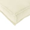 vidaXL Cushion Cream 43.31 x 15.75 x 3.15 in Oxford Fabric