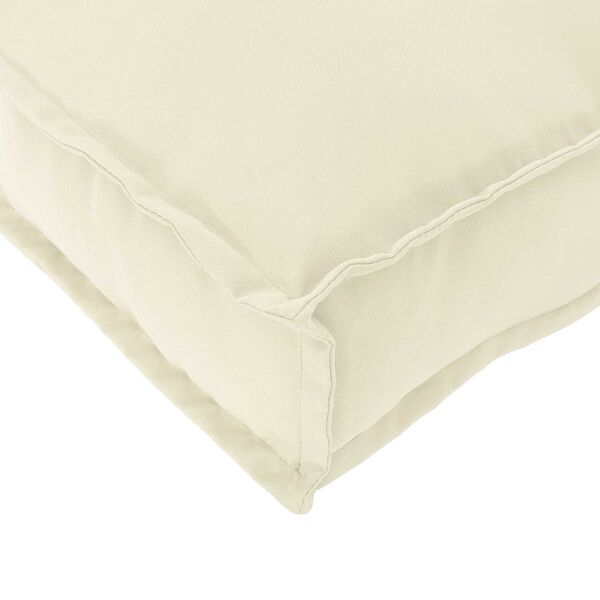 vidaXL Cushion Cream 43.31 x 15.75 x 3.15 in Oxford Fabric