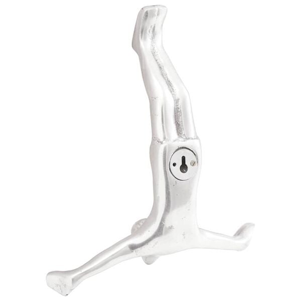 vidaXL Sculpture Silver 8.66 x 3.15 x 9.84 in Aluminium