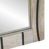 vidaXL Bathroom Mirror with Mirror Brown 27.56 x 19.69 x 0.98 in