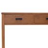 vidaXL Office Desk Warm natural Solid Teak Wood Medium
