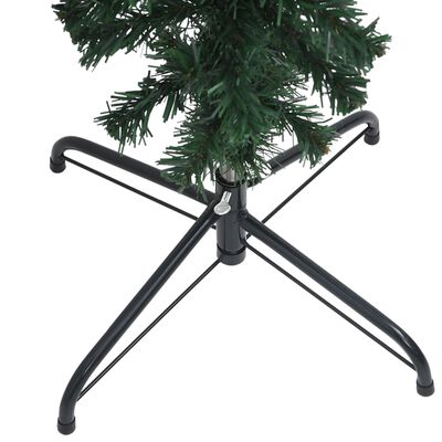 vidaXL Upside-down Artificial Pre-lit Christmas Tree with Ball Set 82.7"