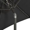 vidaXL Garden Parasol Black and dark grey