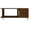 vidaXL Coffee Table Brown oak Engineered wood, iron Medium Coffee Table