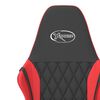 vidaXL Gaming Chair Black and Red Faux leather Medium Height-Adjustable