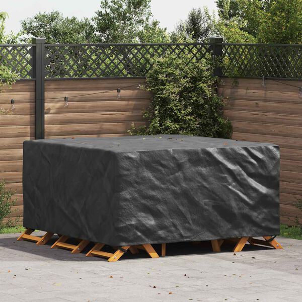 vidaXL Furniture Cover Plain Black 70.87 x 74.80 x 33.46 in 210D