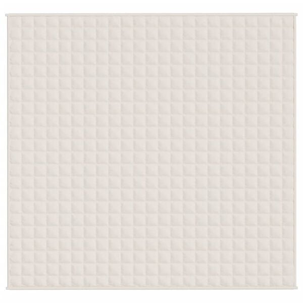 vidaXL Weighted Blanket Light cream