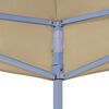 vidaXL Party Tent Roof 19.7'x9.8' Beige 0.9 oz/ft²