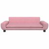 vidaXL Dog Bed Pink 100x54 x 13.0 " Velvet