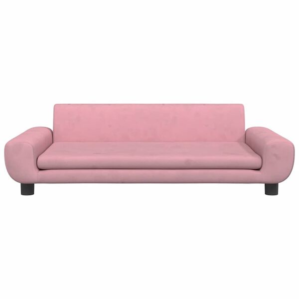 vidaXL Dog Bed Pink 100x54 x 13.0 " Velvet