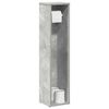 vidaXL Bathroom Cabinet with Roll Holder Concrete Grey 20,5x20x90 cm