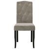 vidaXL Dining Chairs 4 pcs Light Gray Velvet